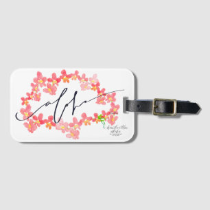 Étiquette À Bagage Aloha Lei Bagages Tags
