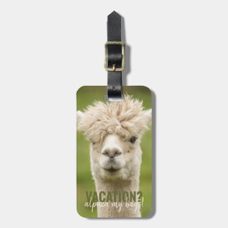 Étiquette À Bagage Alpaca Mes Sacs Personnalisés
