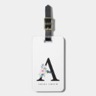 ALPHABÈTES FLORAUX BLEUS DOUX NOM LETTRE A