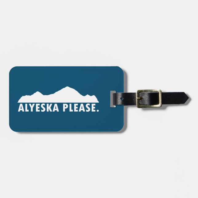 Étiquette À Bagage Alyeska S'Il Vous Plaka (Devant horizontal)