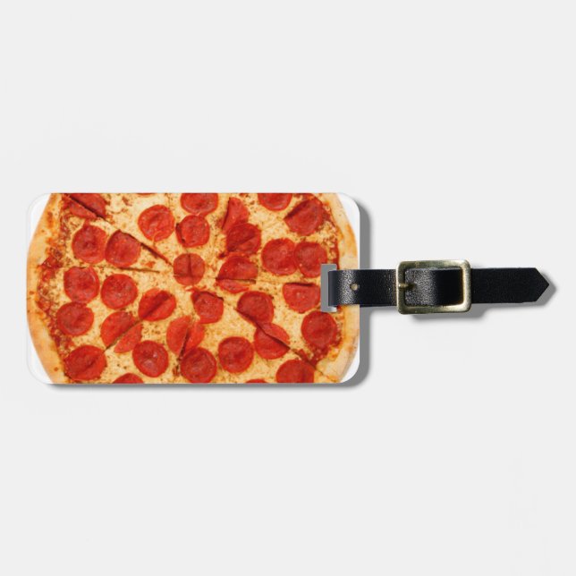 Étiquette À Bagage amant classique de pizza (Devant horizontal)
