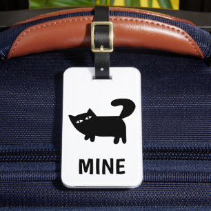 Étiquette À Bagage Amateur de chat drôle