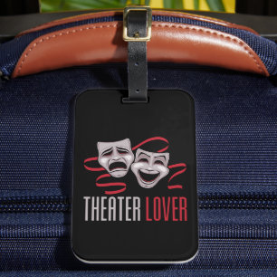 Étiquette À Bagage Amateur de Théâtre de Comédie et de Tragédie