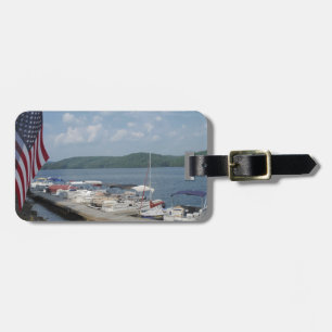 Étiquette À Bagage American Flag at Marina at Lake Arrowhead