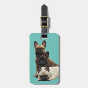 Étiquette À Bagage Amis Bouledogues Français French Bulldog