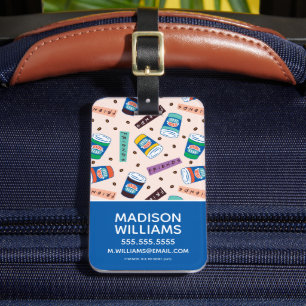 Étiquette À Bagage AMIS™ Central Perk Vibrant Motif café