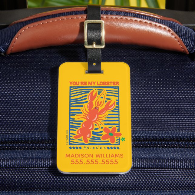 Étiquette À Bagage AMIS™ | Vous êtes mon homard vibrant graphique (Insitu Rectoal 2)
