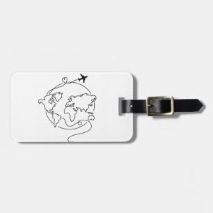 Étiquette À Bagage 🌍 Amour autour du monde ✈️