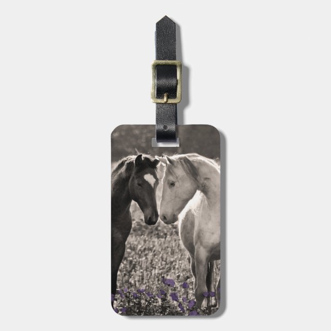 Étiquette À Bagage Amour de cheval (Devant Vertical)