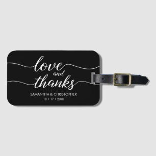 Étiquette À Bagage Amour et Merci Voyage thème Mariage Favor