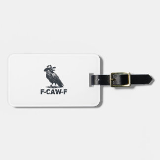 Étiquette À Bagage Amoureux des corbeaux rétro F-Caw-F