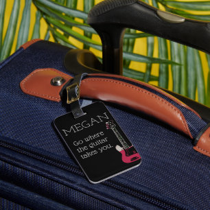Étiquette À Bagage Amusant Sac Personnalisé Attention Pour Guitariste
