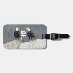 Étiquette À Bagage Amusants aigles et mouettes