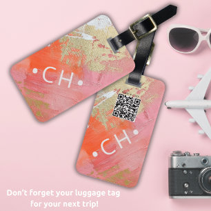 Étiquette À Bagage Analyser en cas de perte de code QR personnalisé M