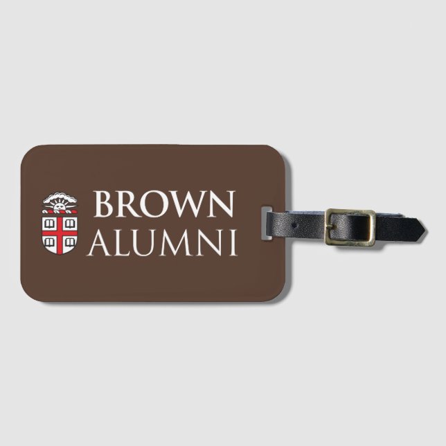 Étiquette À Bagage Anciennes élèves de Brown University (Devant Horizontal)