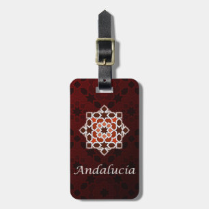 Étiquette À Bagage Andalousie art de carreau marocain dans