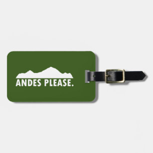 Étiquette À Bagage Andes S'Il Vous Plaît