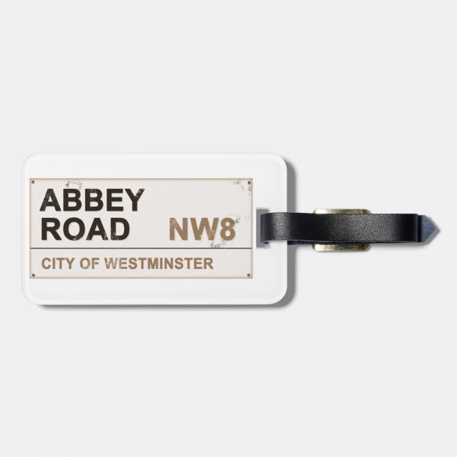 Étiquette À Bagage Angleterre d'Abbey Road (Dos horizontal)