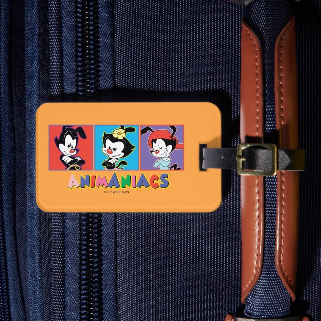 Étiquette À Bagage Animaniacs | Yakko, Dot, & Wakko Panel Graphic (Insitu Rectoal 4)