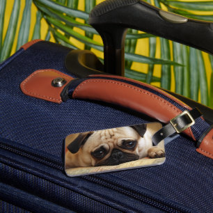 Étiquette À Bagage Animaux de bébés cutest Carlin bébé chiot