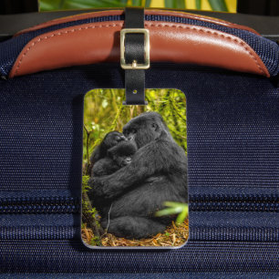 Étiquette À Bagage Animaux de bébés cutest   Gorilla & bébé