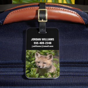 Étiquette À Bagage Animaux de bébés cutest   Kit Fox