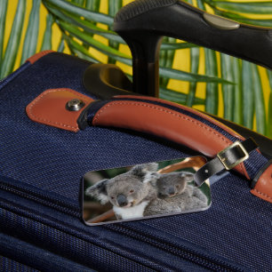 Étiquette À Bagage Animaux de bébés cutest   Koala et Joey