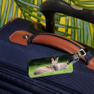Étiquette À Bagage Animaux de bébés cutest Lapins de lapin sauvage