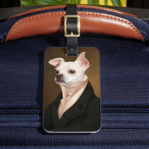 Étiquette À Bagage Animaux de bébés cutest   Royal Chihuahua Portrait