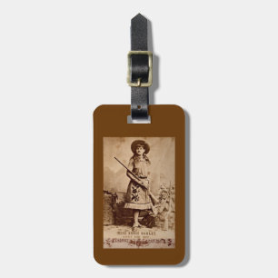 Étiquette À Bagage Annie Oakley Sepia