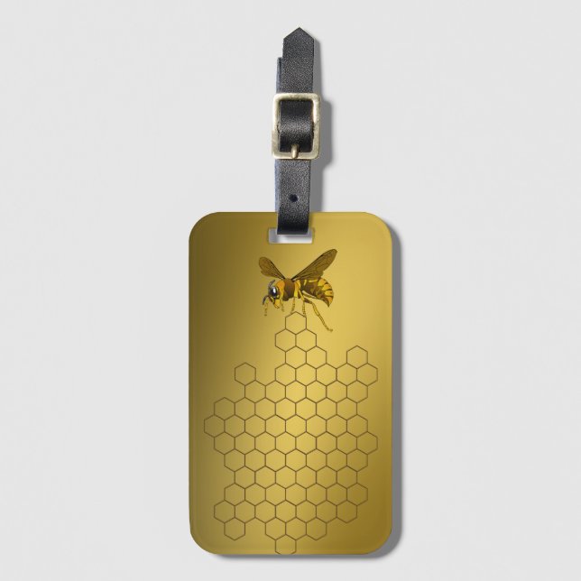 Étiquette À Bagage Apiarist d'apiculteur de vendeur de miel d'abeille (Devant Vertical)