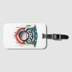 Étiquette À Bagage Appelle-moi Coco Appelle-moi Champion