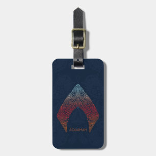 Étiquette À Bagage Aquaman Logo de Paisley Aquaman