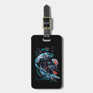 Étiquette À Bagage Aquaman Orm, Black Manta, Tylosaur et navires