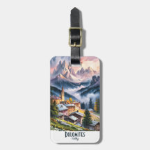 Aquarelle Dolomites Italie Alpes Montagnes Sur mes