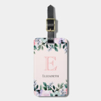 Aquarelle rose violet et verte