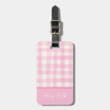 Aquarelle simple fille rose à la main En vichy