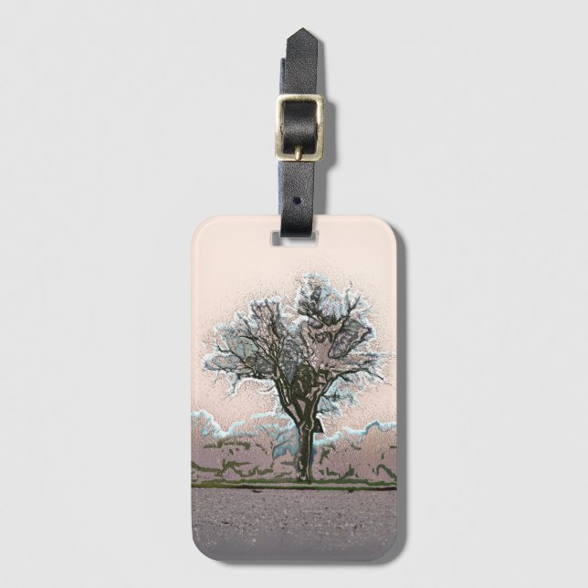 ÉTIQUETTE À BAGAGE ARBRE (Devant Vertical)