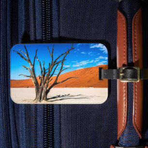 Étiquette À Bagage Arbre mort à Deadvlei, Namibie