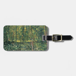 Étiquette À Bagage Arbres de Vincent van Gogh   et broussaille, 1887