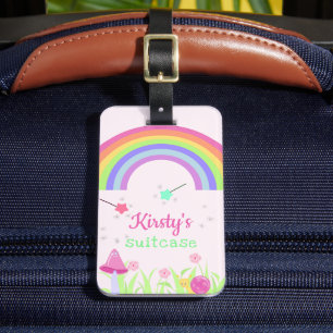 Étiquette À Bagage Arc-en-ciel de fée magique   Enfants / Filles pers
