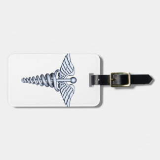 Étiquette À Bagage Argent Médicale de symbole