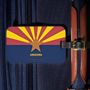 Étiquette À Bagage Arizona, drapeau de l'État