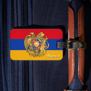 Étiquette À Bagage Arménie Bagages Tags, drapeau patriotique arménien