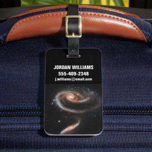 Étiquette À Bagage Arp 273 Galaxies Interagissant En Andromède.