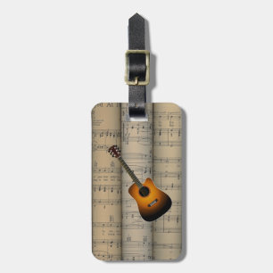 Étiquette À Bagage Arrière - plan roulé par ~ de musique de feuille