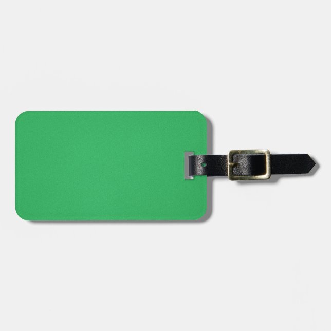 Étiquette À Bagage Arrière - plan vert tendance (Devant horizontal)