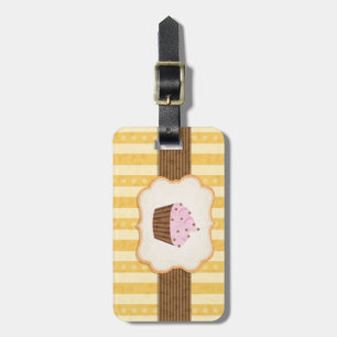 Étiquette À Bagage Arrière - plan vintage de petit gâteau