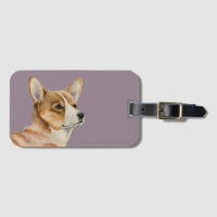 Art d'aquarelle de chien de corgi