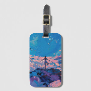Étiquette À Bagage Art du Yoga : Beauté Équilibrée (Peinture à l'Huil